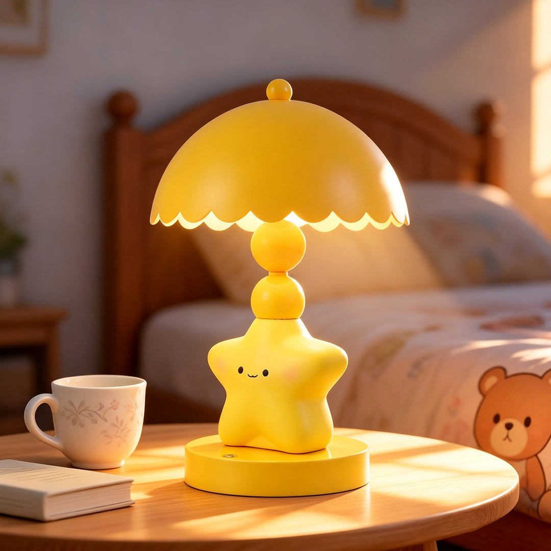 Stern-Tischlampe mit Farbwechsel