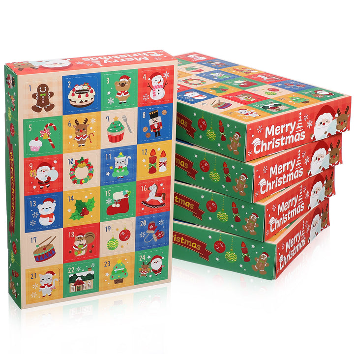 Leere 24-Fächer-Weihnachtsbox für Adventskalender