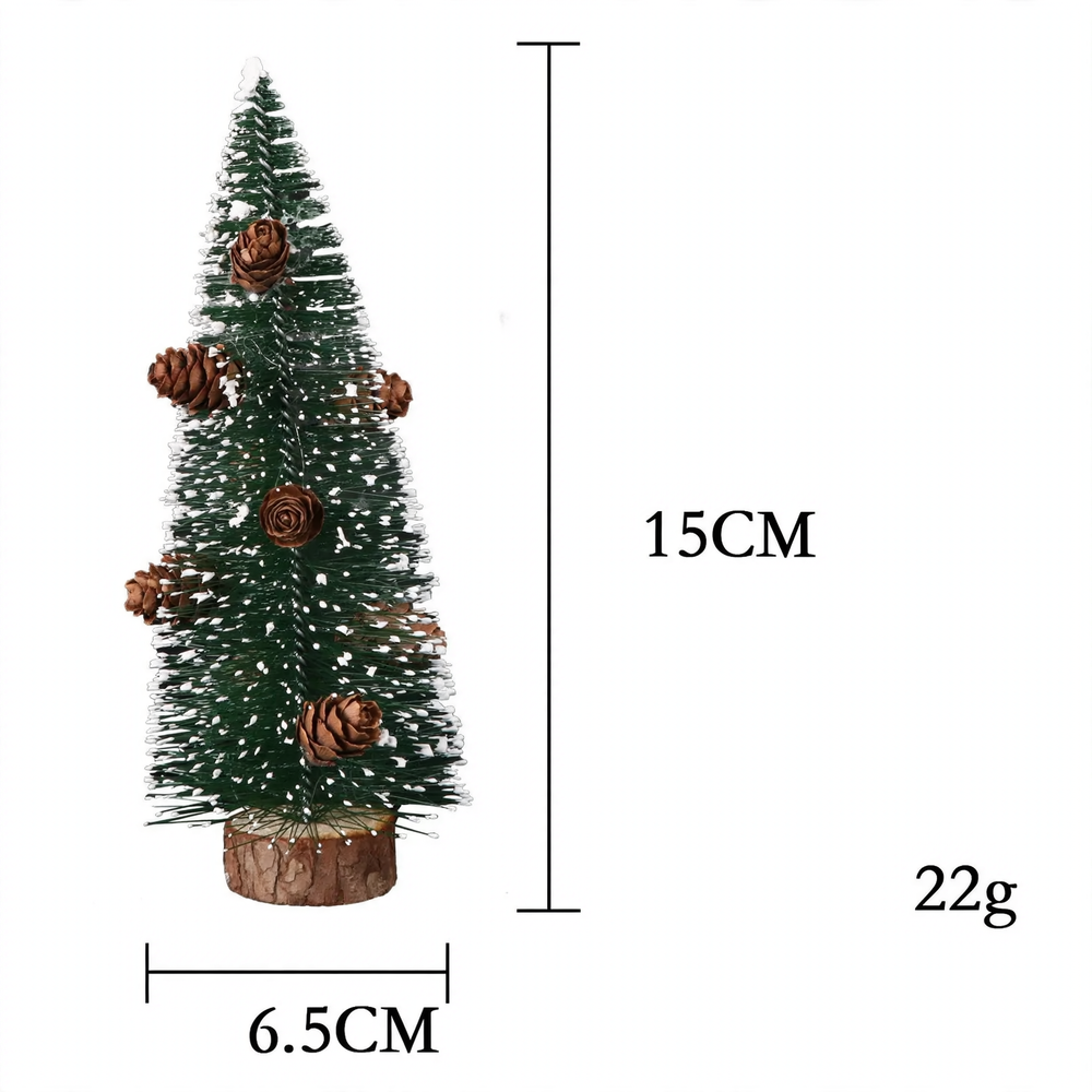 Mini-Weihnachtsbaum aus Kiefernnadeln, beschneit, 10-40cm