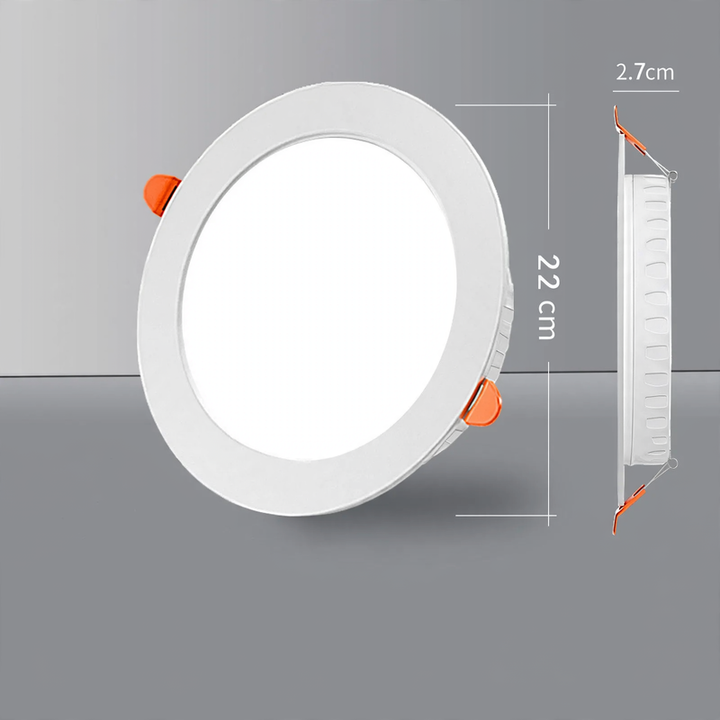 LED-Einbauleuchte, ultraflach, rund