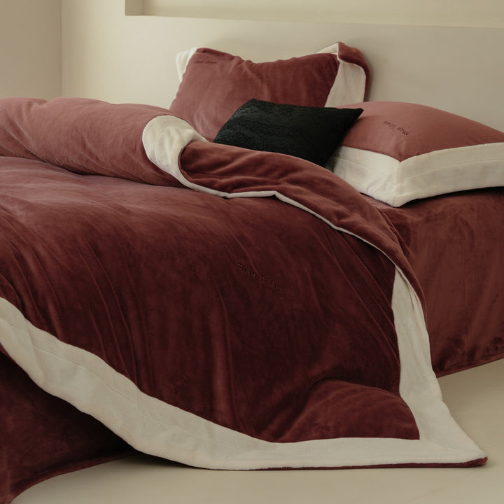 Milchfaser-Fleece Bettwäsche-Set, extra warm