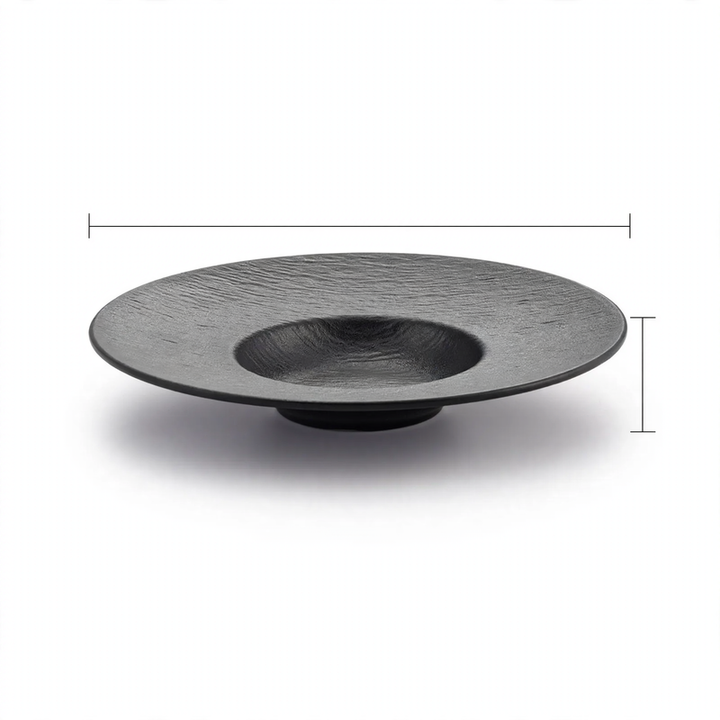 Flacher Teller, Melamin, rund, 20–28 cm