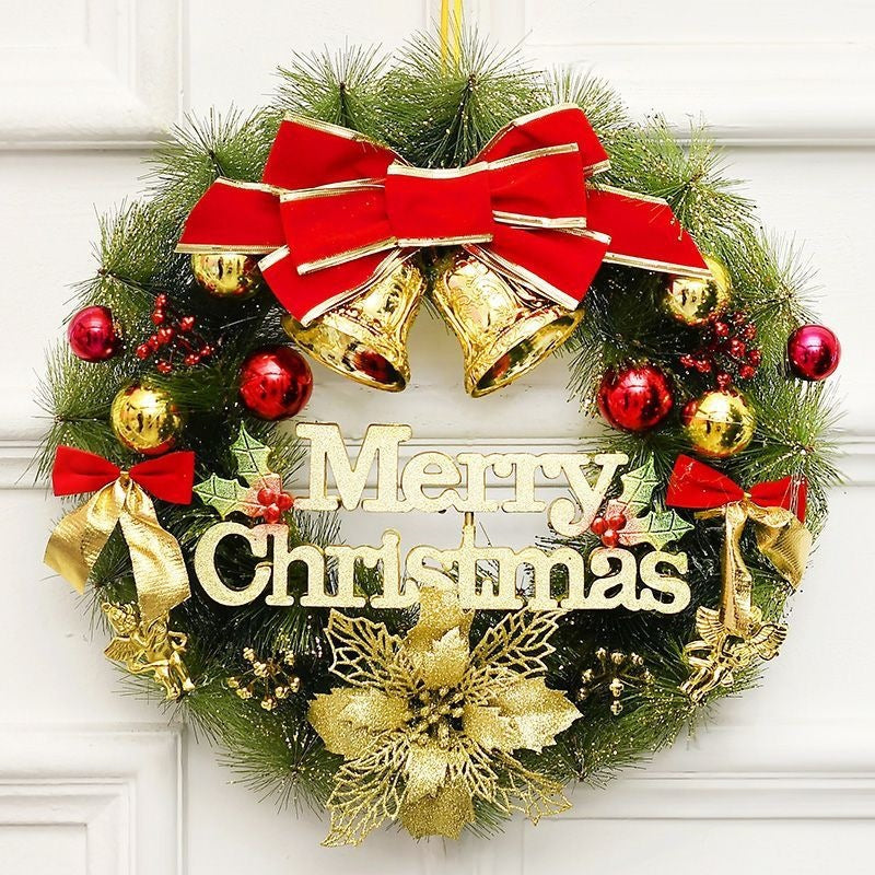 Beleuchteter Weihnachtskranz mit Aufhängung