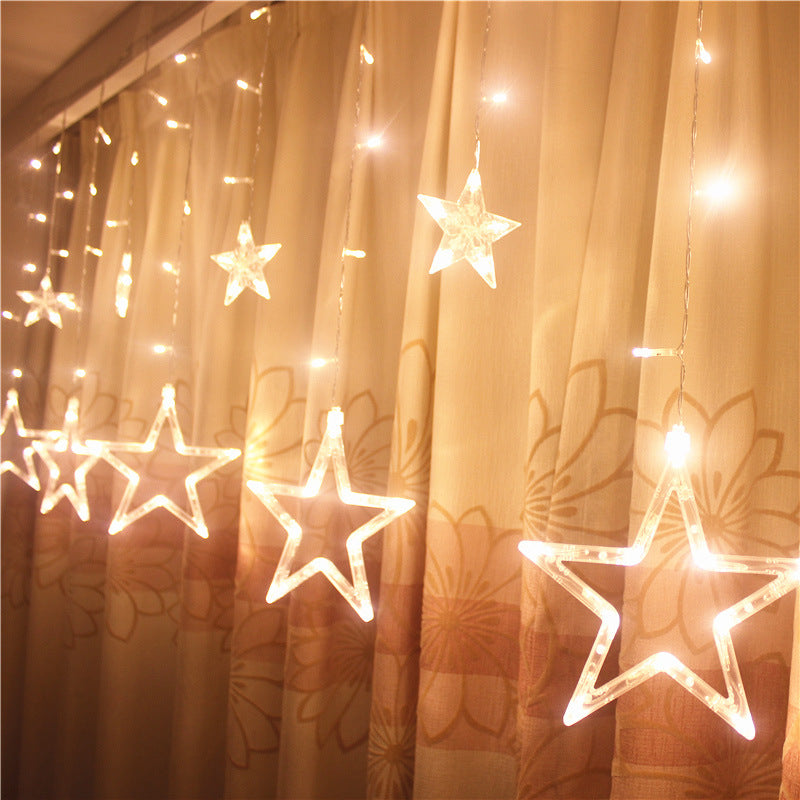 LED-Sternen-Lichterkette, Vorhangbeleuchtung, Modell LY-XX-03