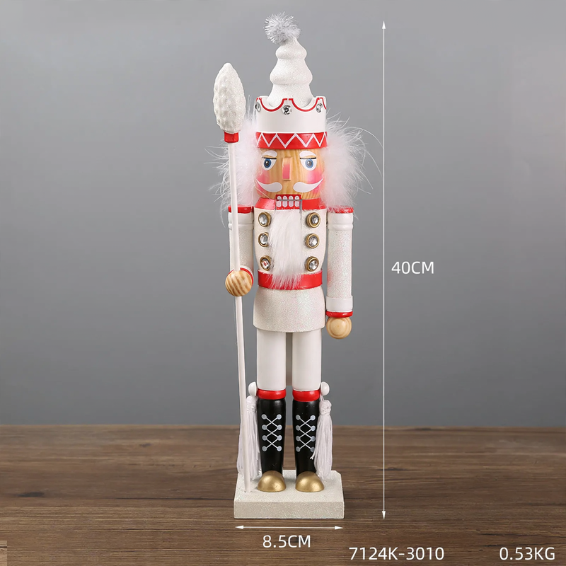 Dekorative Nussknacker-Soldatenfigur aus Kiefernholz