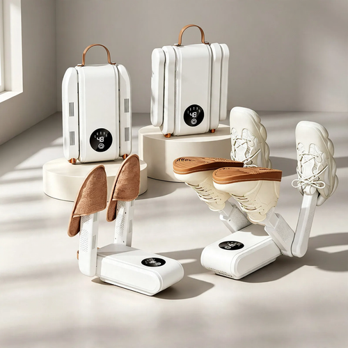 Faltbarer elektrischer Schuhtrockner mit Timer und Heizfunktion