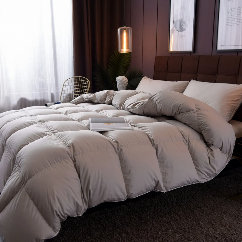 Gänsedaunenbett, Winterbett, reine Baumwolle, 5–6 kg
