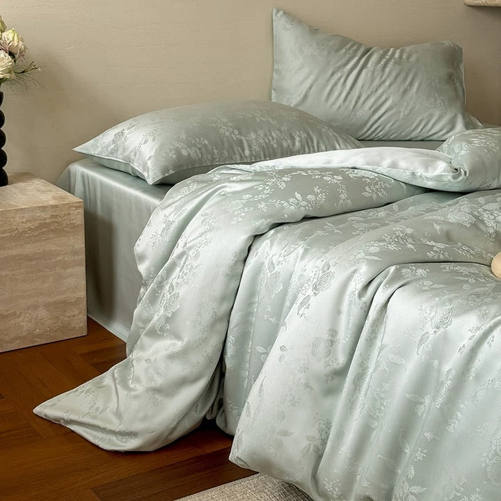 Tencel-Bettwäsche-Set, 4-teilig, kühlend und elegant