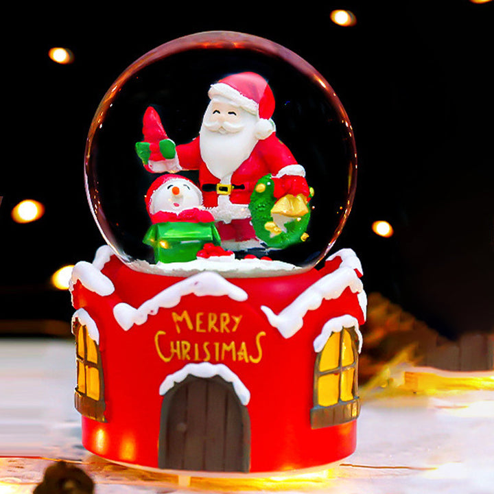 Weihnachts-Schneekugel mit Weihnachtsmann-Motiv