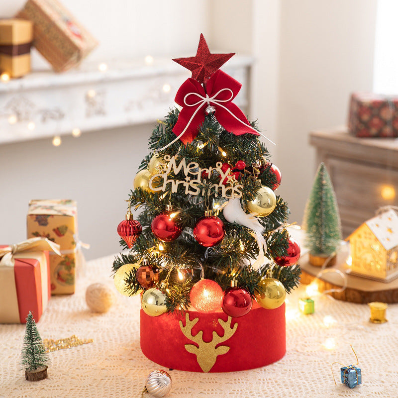 Mini-Weihnachtsbaum mit Beflockung für den Tisch