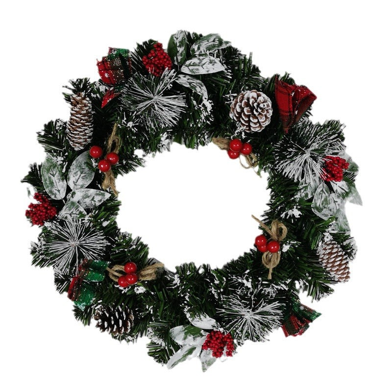 Weihnachtskranz aus PVC, handgefertigt