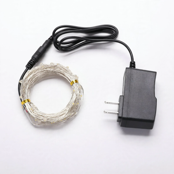LED-Kupferdraht-Lichterkette, 10 m, USB