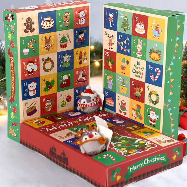 Leere 24-Fächer-Weihnachtsbox für Adventskalender
