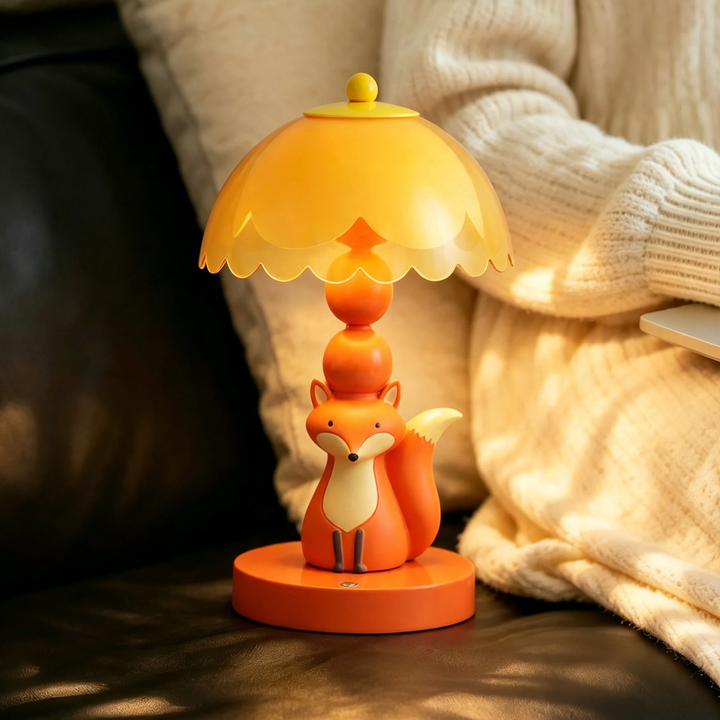 Niedliche Fuchs-Tischlampe für Kinderzimmer