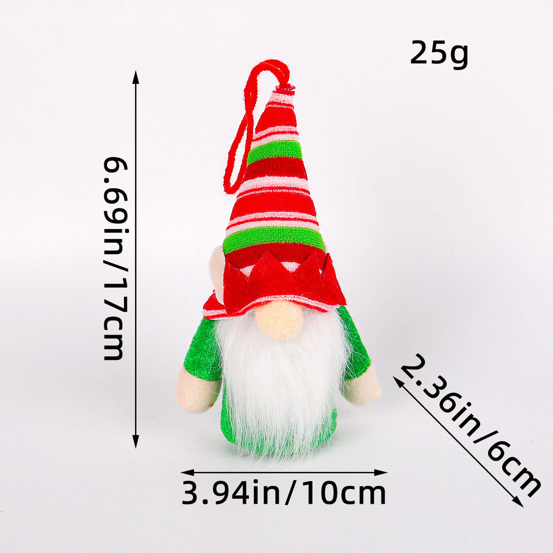 Leuchtende Weihnachts-Wichtelfigur mit Pailletten
