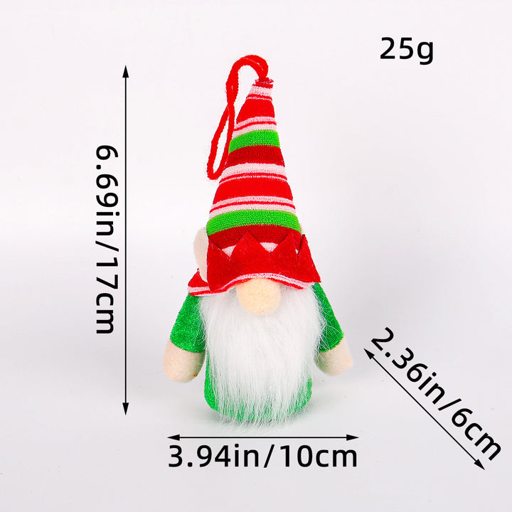 Leuchtende Weihnachts-Wichtelfigur mit Pailletten