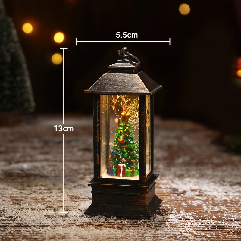 Dekorative Weihnachts-Öllampe im Retro-Stil