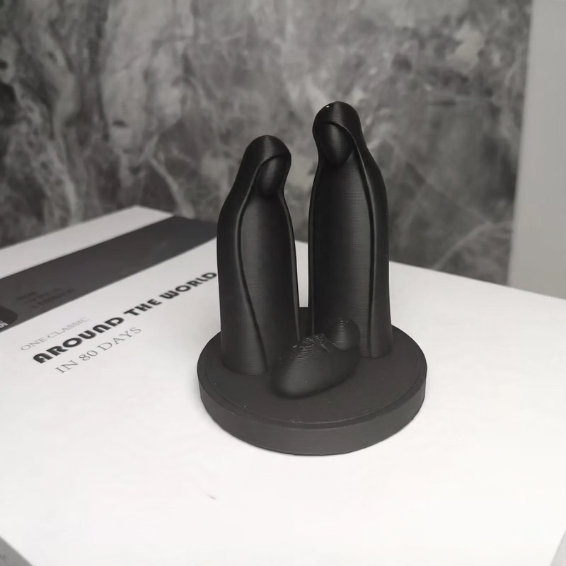 Weihnachtskrippe Skulptur, 3D-Druck, Kunststoff