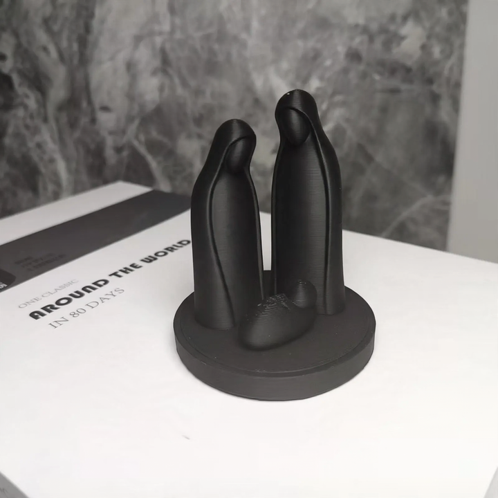 Weihnachtskrippe Skulptur, 3D-Druck, Kunststoff