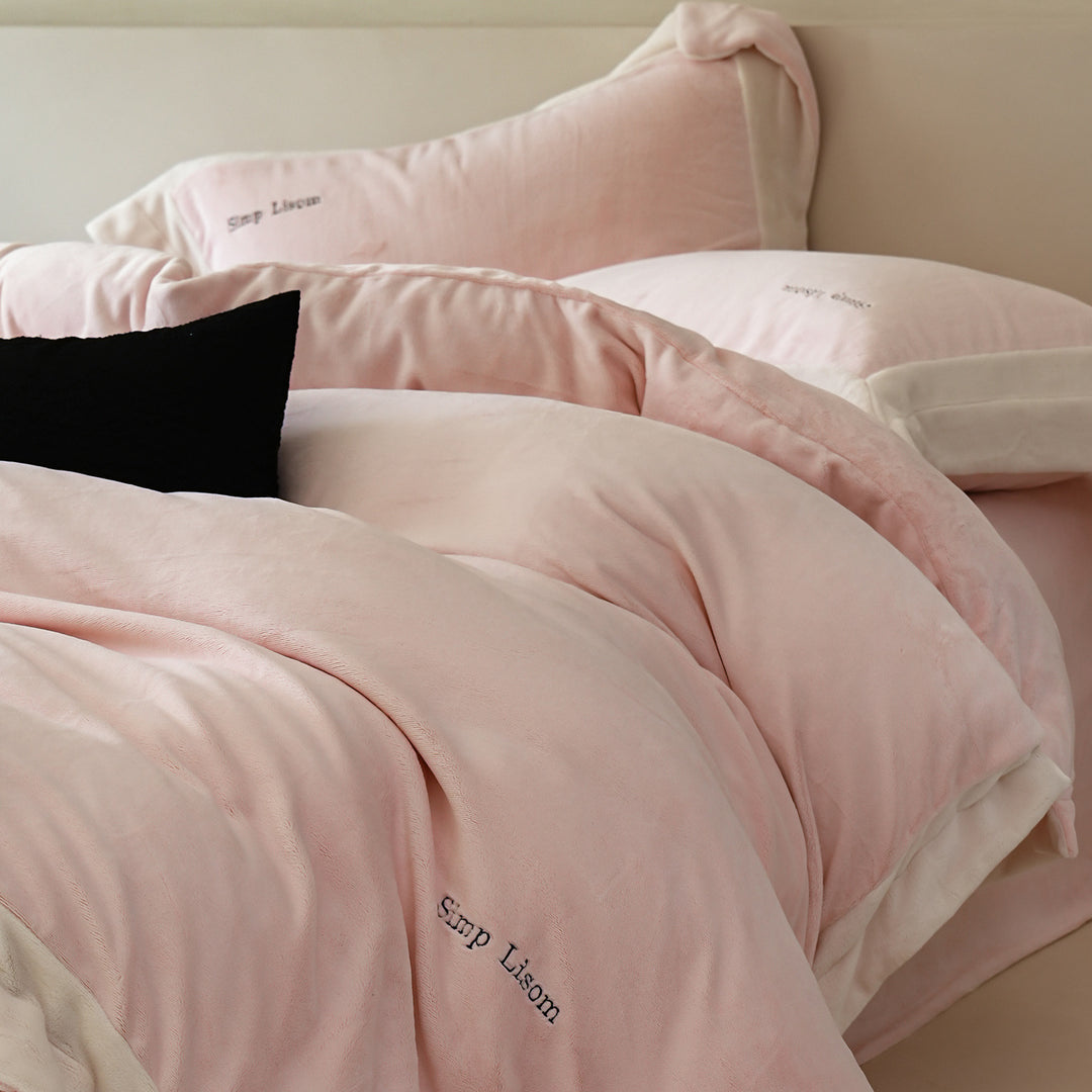 Milchfaser-Fleece Bettwäsche-Set, extra warm