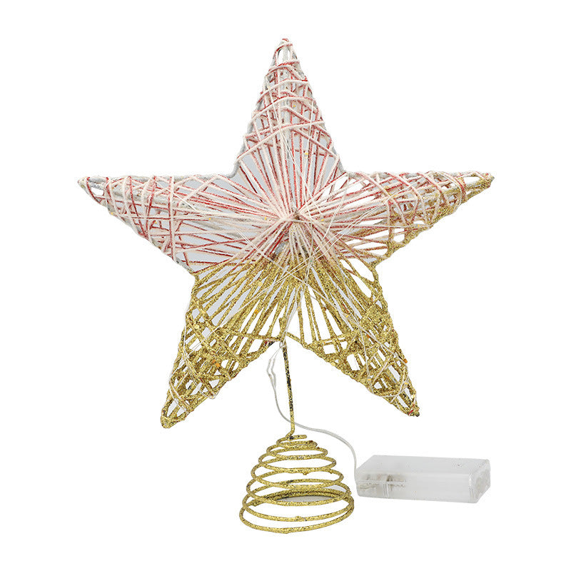 Weihnachtsbaum-Spitze Stern mit LED-Beleuchtung