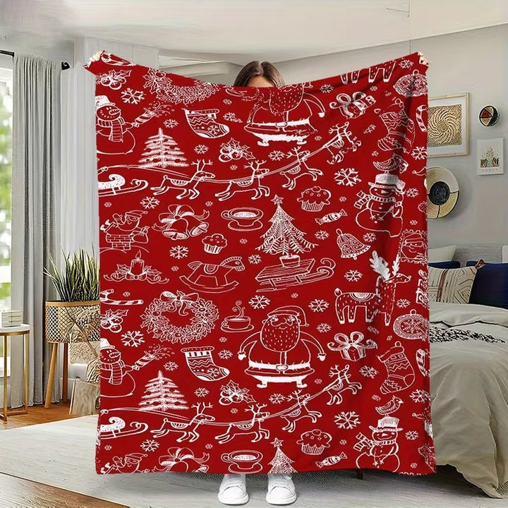 Fleecewolldecke mit Digitaldruck, 230 g