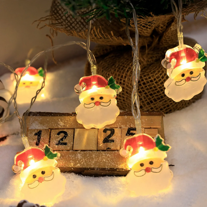 LED-Weihnachts-Lichterkette mit verschiedenen Motiven