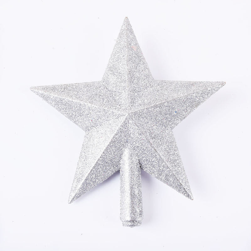 Weihnachtsbaum-Stern mit Glitzer-Finish