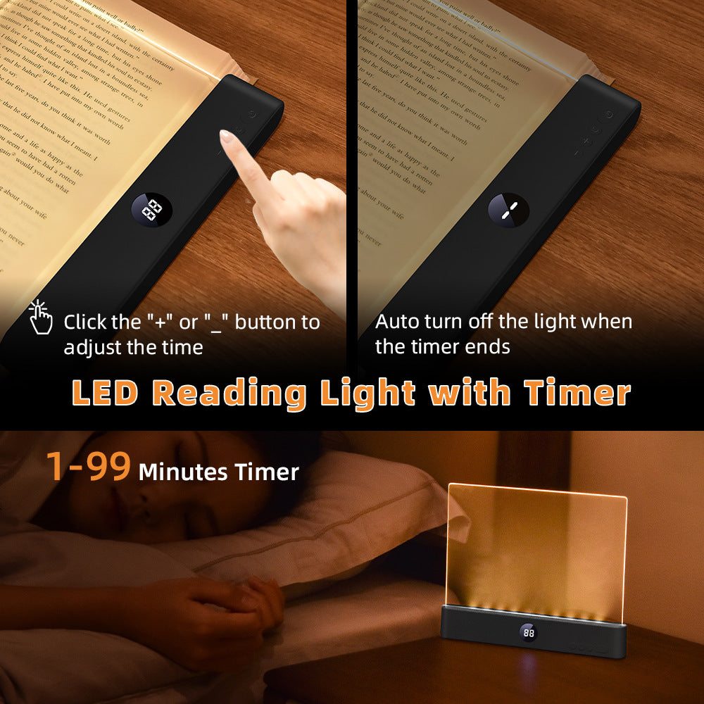 Wiederaufladbare LED-Leseleuchte mit Timer
