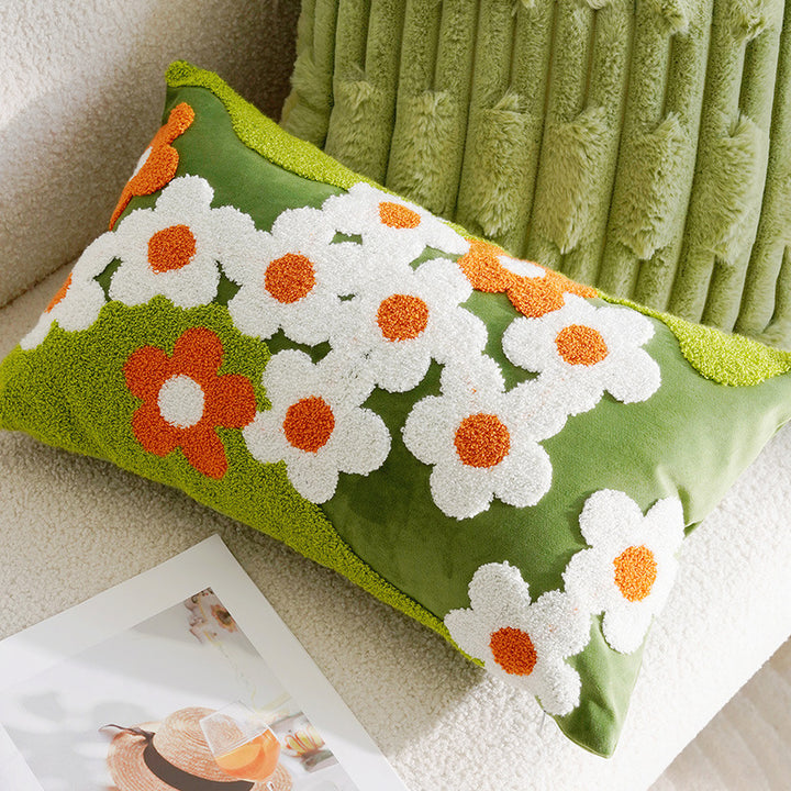 Dekokissen mit Blumenmuster, Baumwolle
