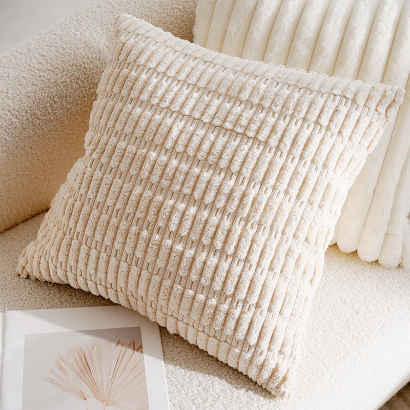 Dekokissen Jacquard, Creme und Schwarz