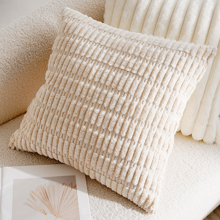 Dekokissen Jacquard, Creme und Schwarz