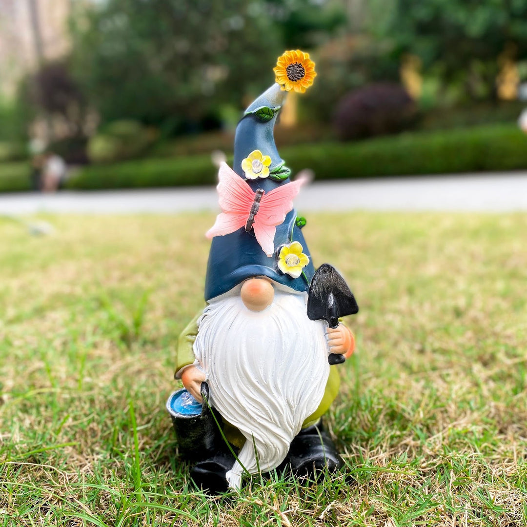 Dekorative Zwergen-Figur im Landhausstil