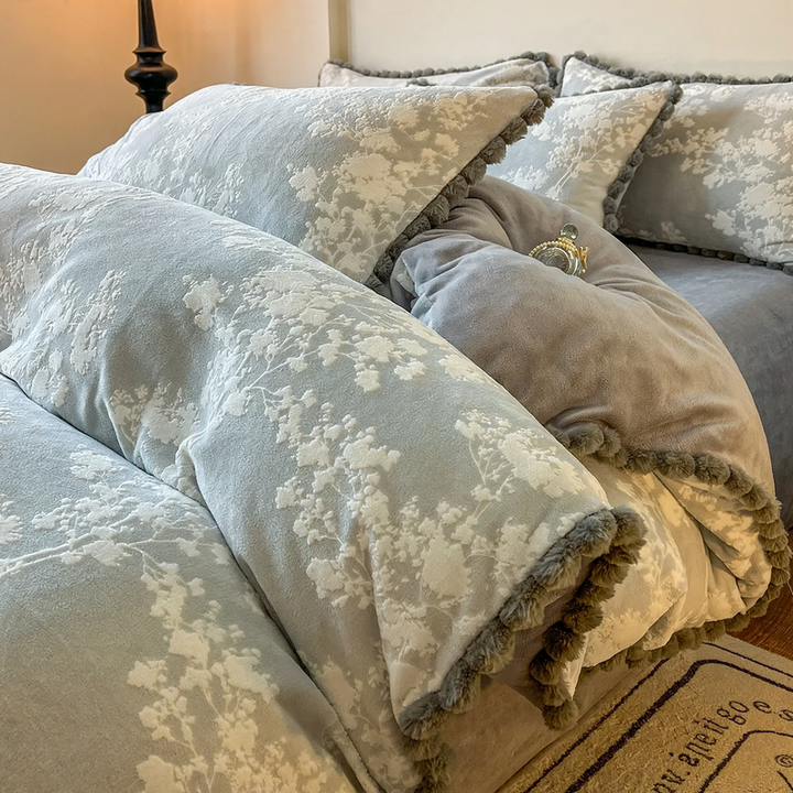 Luxuriöses Winter-Bettwäsche-Set aus Milchfaser-Fleece