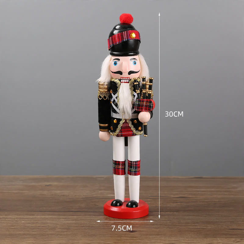 Nussknacker-Figur aus Kiefernholz, europäischer Stil