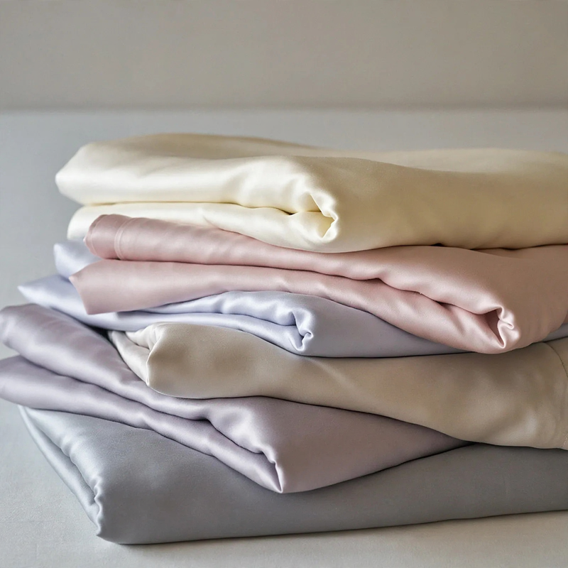 Minimalistisches Tencel-Bettwäsche-Set, 100er Garn