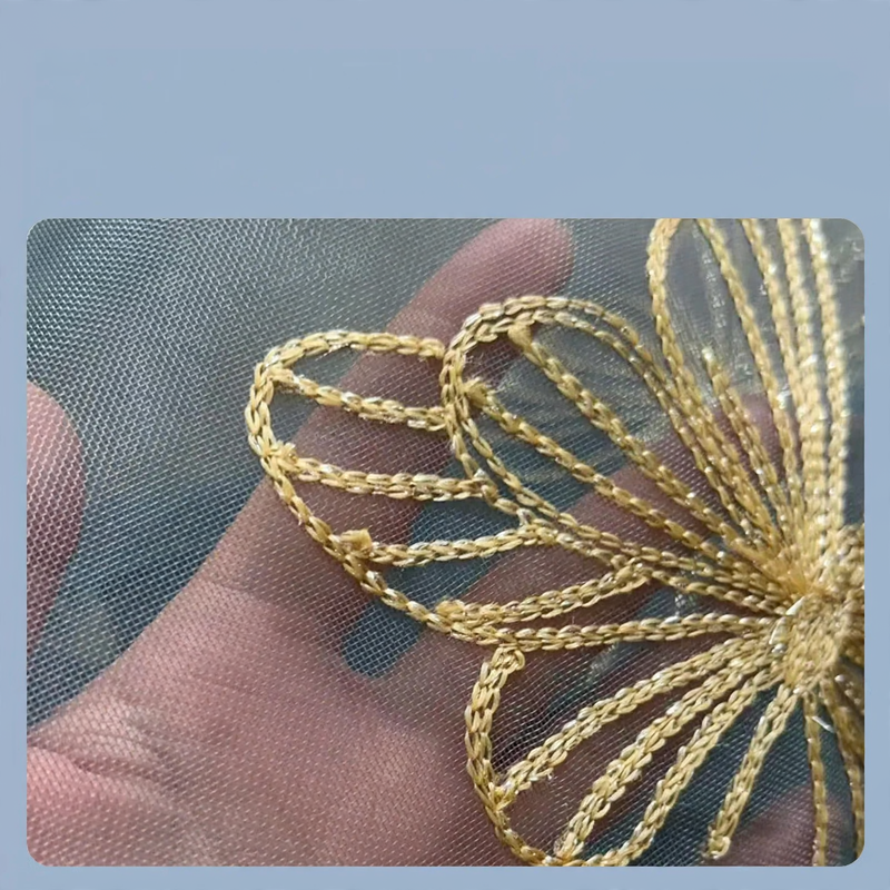 Magnetische Fliegengitter-Türvorhang mit Stickerei