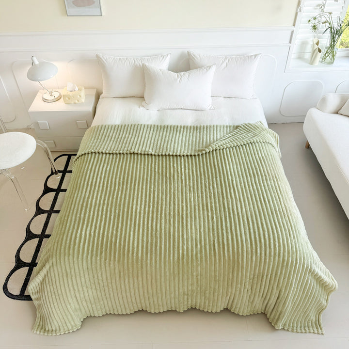 Flauschige Flanell-Wohndecke, unifarben, verschiedene Größen