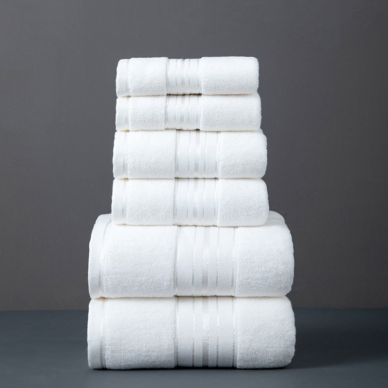 Badetuch-Set aus Baumwolle, 6-teilig