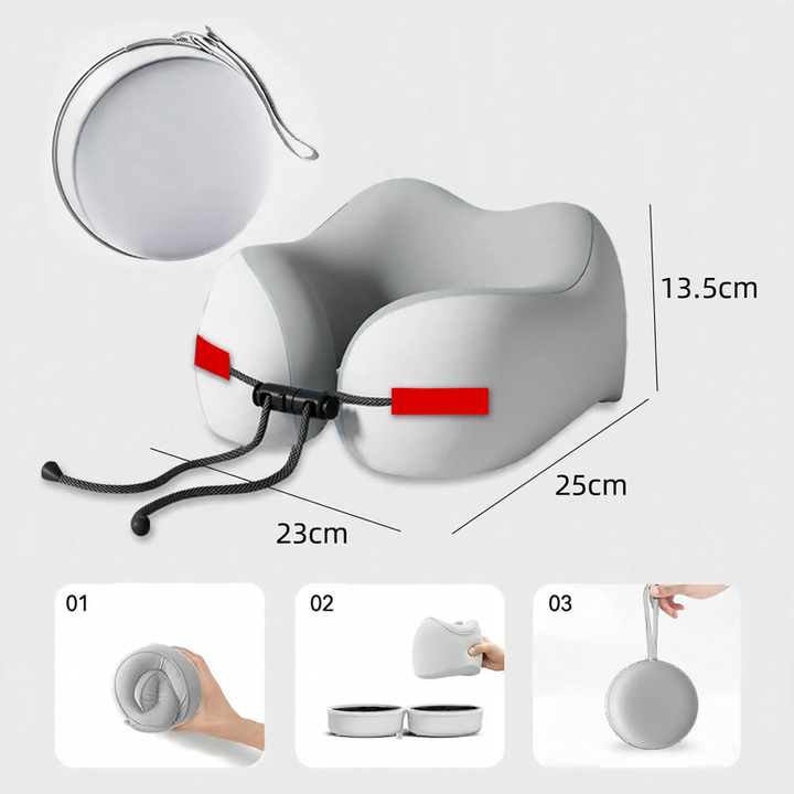 Nackenstützkissen aus Memory-Foam, U-Form