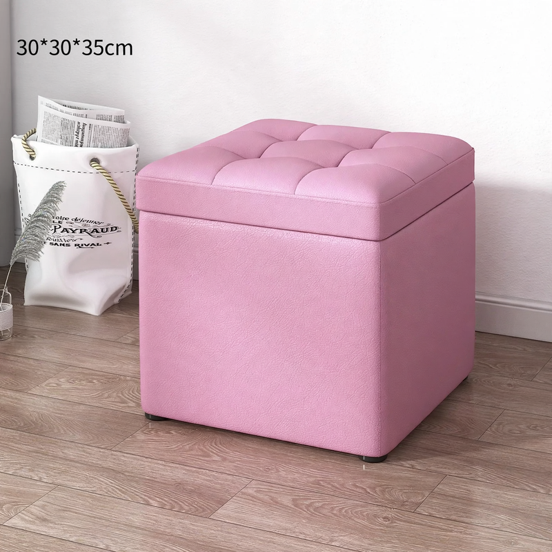 Stauraum-Hocker aus Holz, 30×30×35 cm, Modell S1873