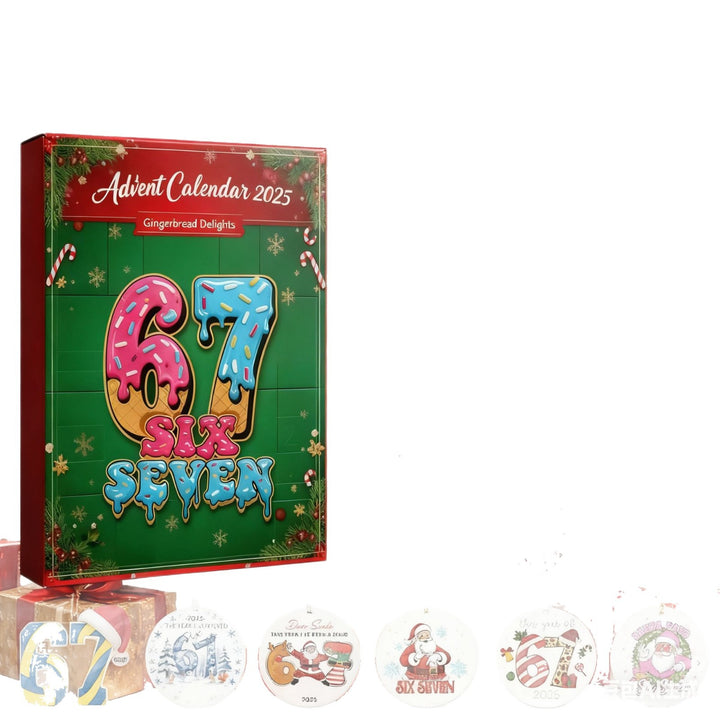 Weihnachts-Adventskalender aus Kunststoff