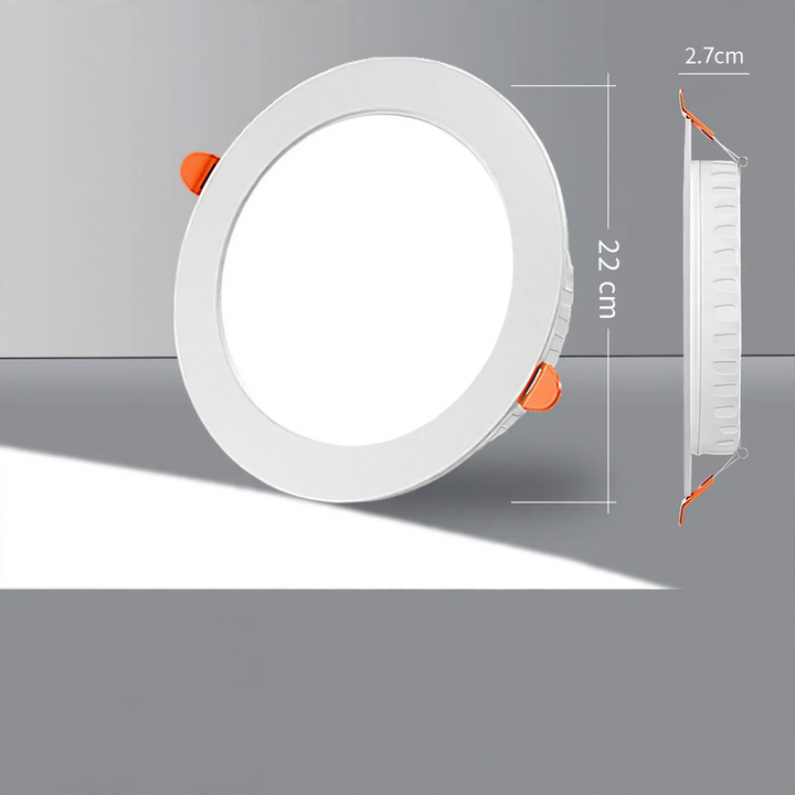 LED-Einbauleuchte, ultraflach, rund