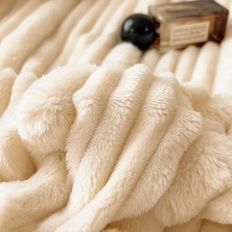 Flauschige Wohndecke, unifarben, verschiedene Größen