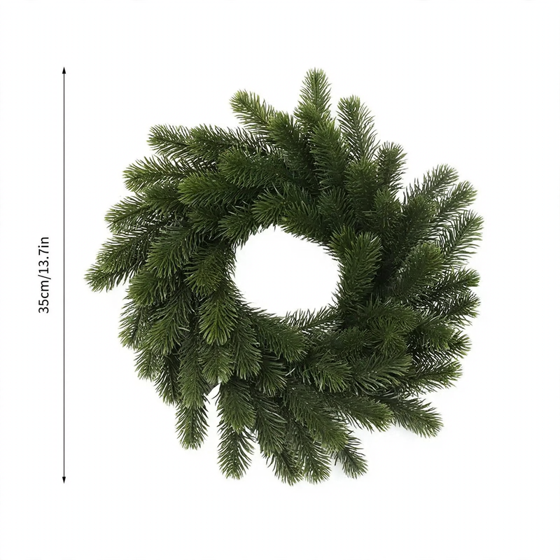 Künstlicher Weihnachtskranz aus Kunststoff, 10-30 cm