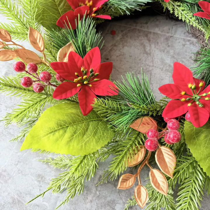 Weihnachtskranz aus PE, 50 cm