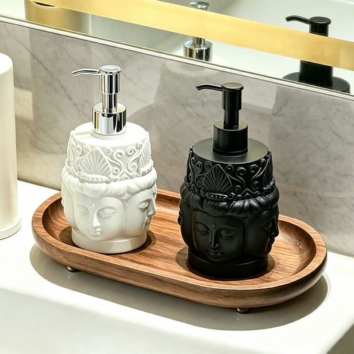 Seifenspender Buddhakopf, Pumpflasche