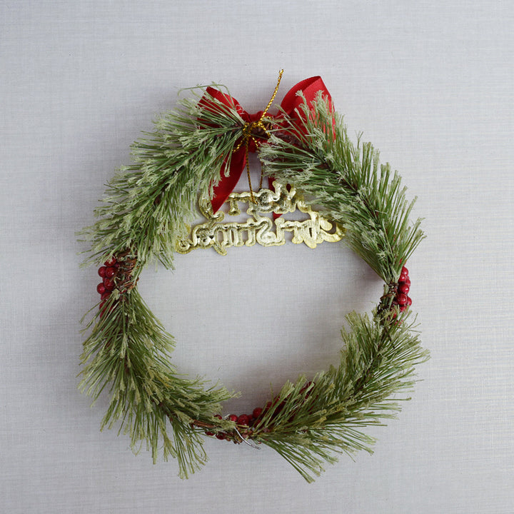 Mini-Weihnachtskranz 15 cm mit Dekoration