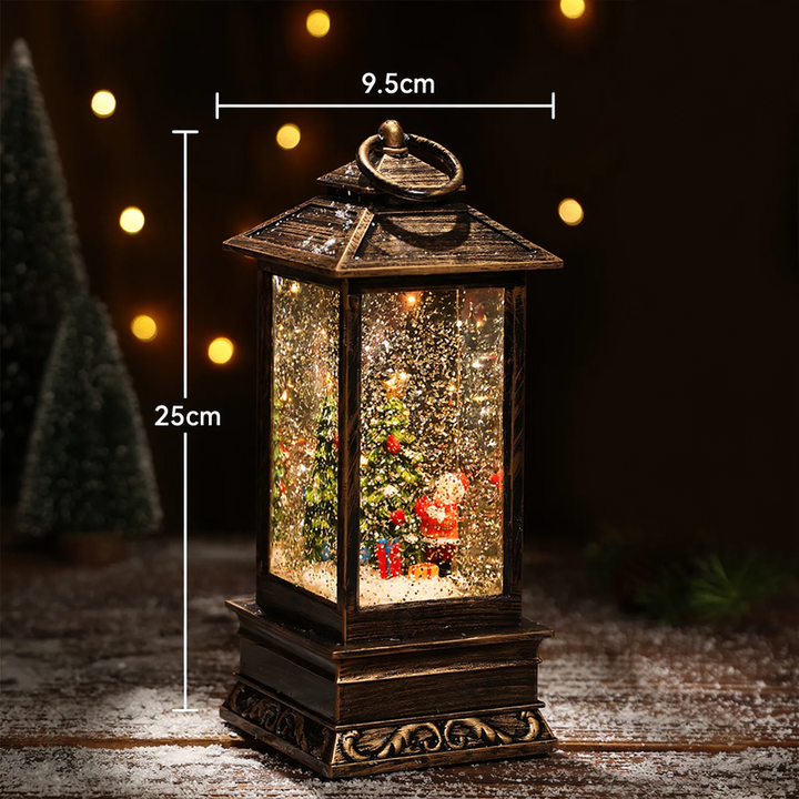Dekorative Weihnachts-Öllampe im Retro-Stil