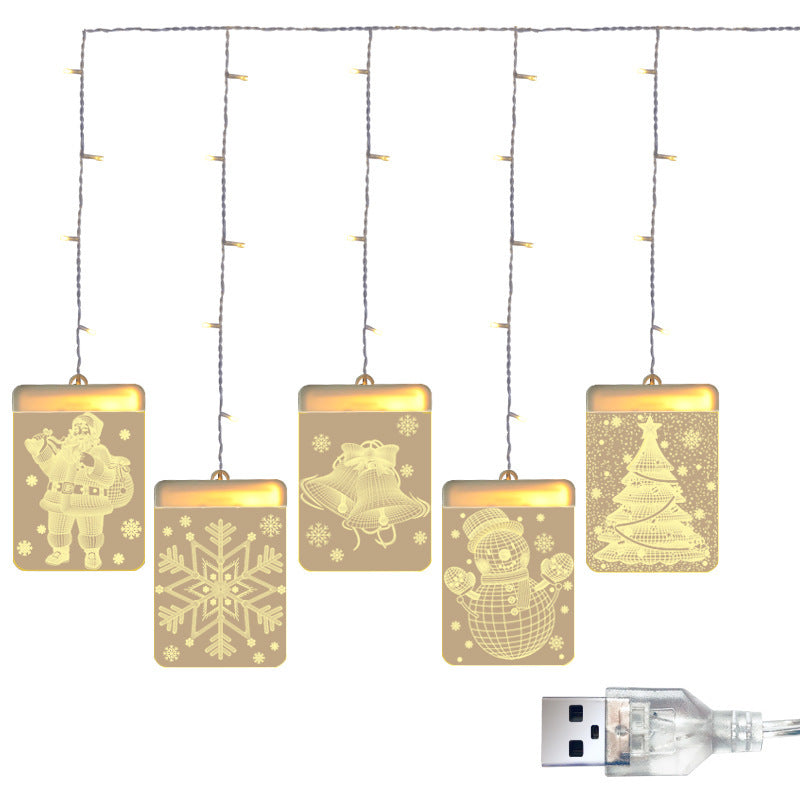 LED-Sternenlichterkette mit USB-Anschluss